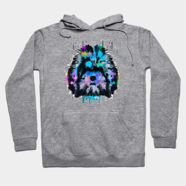 Lhasa Apso Watercolor Art Hoodie by Furrban